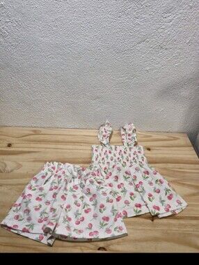 Cynthia Rowley Girls Floral Tiered Dress 3T Pink Boho Spring Summer